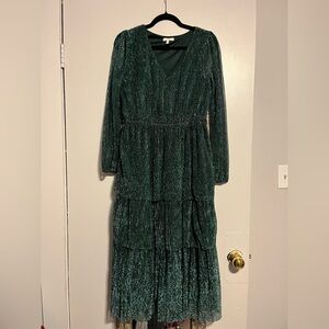 Maurices Green Long Sleeve Dress